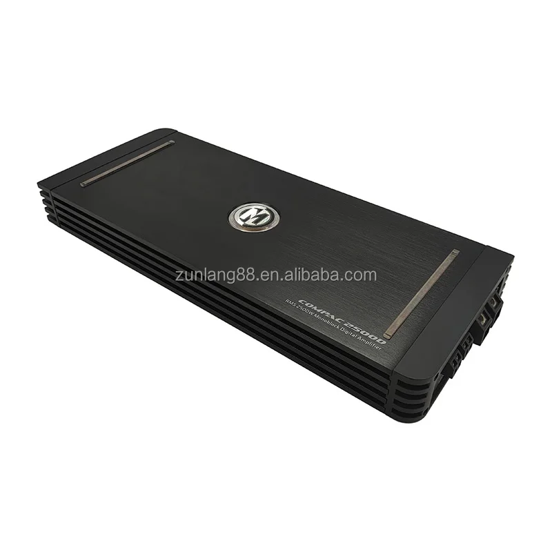 Monoblock Car Subwoofer Bass Amplifier RMS 2500W Linkable Mono Block Car Amplifier Class D Aluminum OEM Car Audio System 10-15V