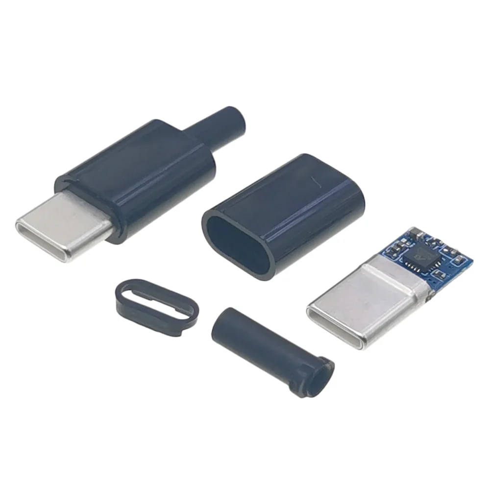 1 szt. USB typ c cyfrowy audio męski 3.5mm słuchawki DIY modyfikacja adapter wtyczka 4 punkty lutowania złącza audio usb-c