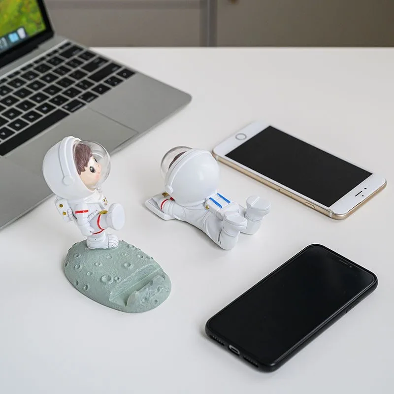 Astronaut Display Stand Handwerk 3D Telefon Ständer kreative Harz Telefon Ständer Desktop tragbare