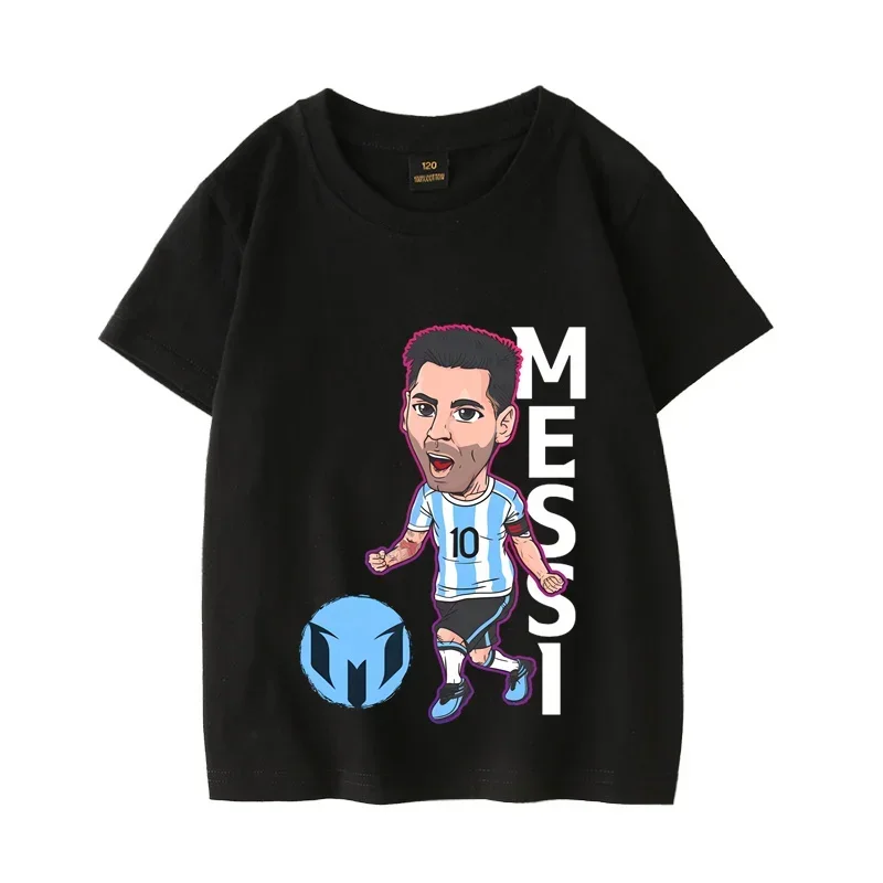 

Summer Child Clothes Footballer Messi T-Shirt New Comfortable Fashion Sweat Breathable T-Shirt Short Sleeve T-Shirt Kids Clothes