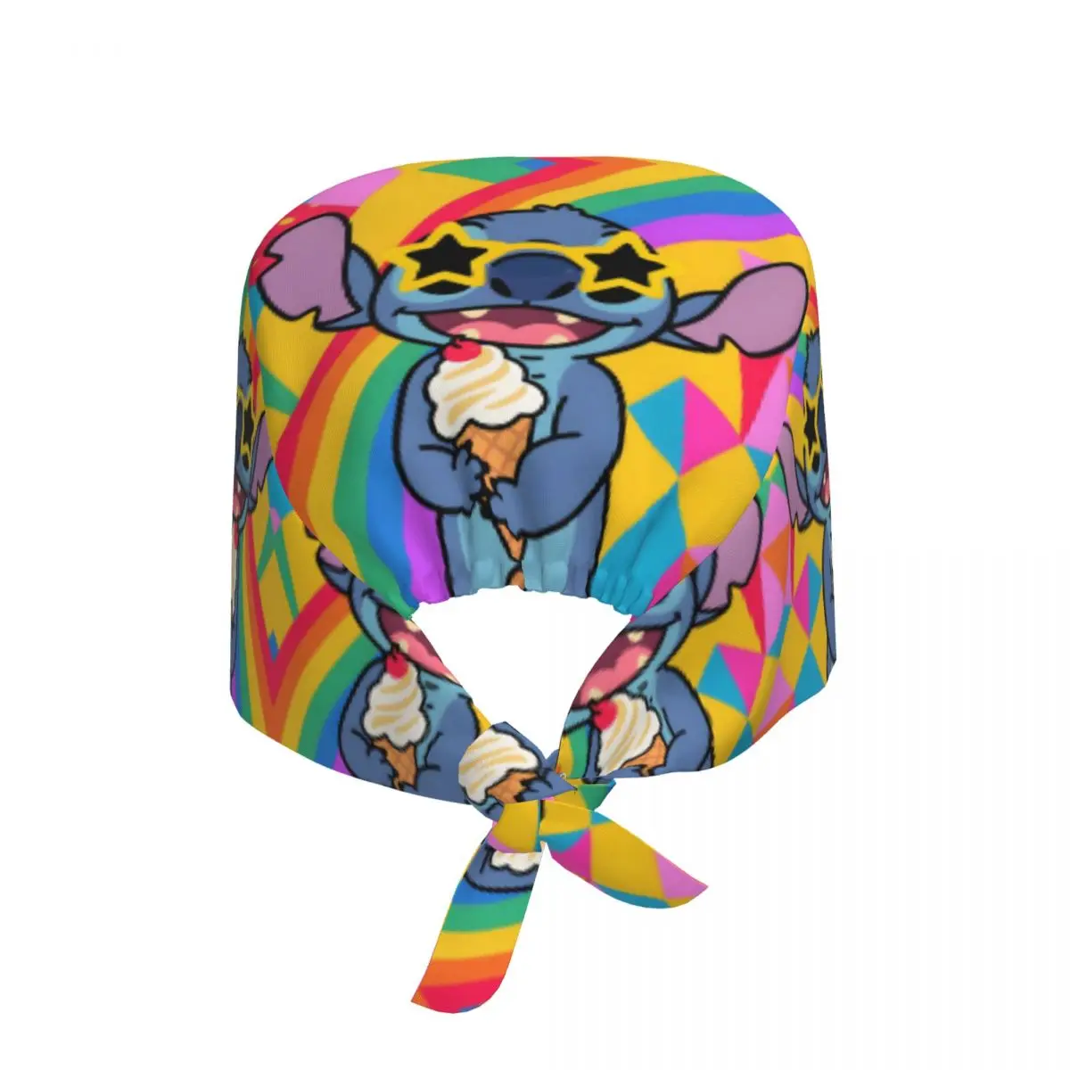 Cappello da lavoro regolabile con motivo a punto di mostro adorabile Uomo Donna Berretto da lavoro dal design colorato Scrub Berretto da chirurgo per medico infermieristico