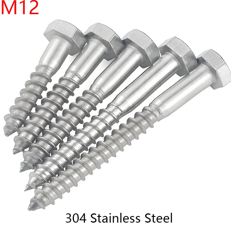 M12 Hex Lag Bolts F…