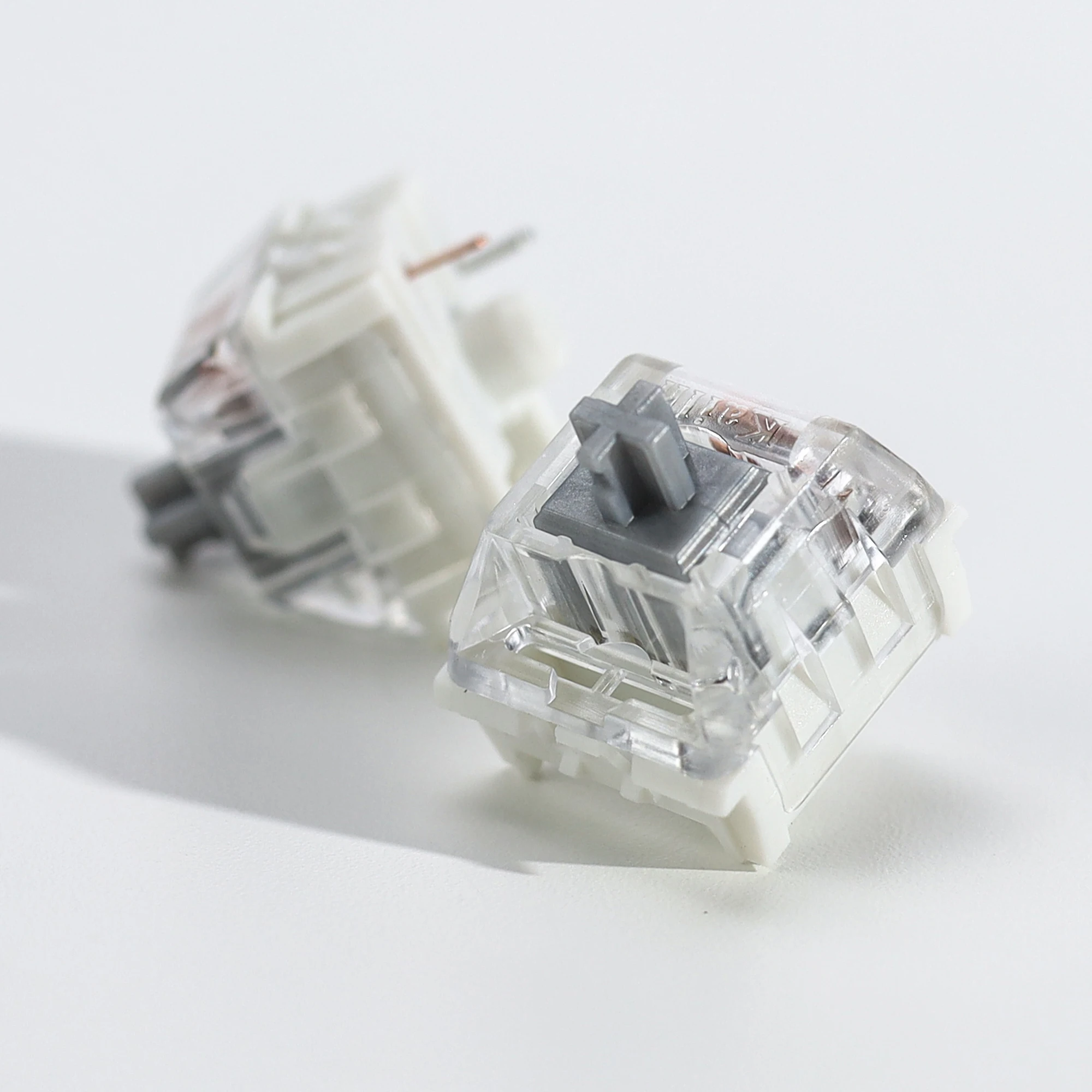 Kailh Speed Silver Switch Mechanische Tastaturschalter, cremig, linear, 3-polig, 40gf, vorgeschmiert, für 60 Gaming-Tastatur-Kit-Schalter – Detail 14