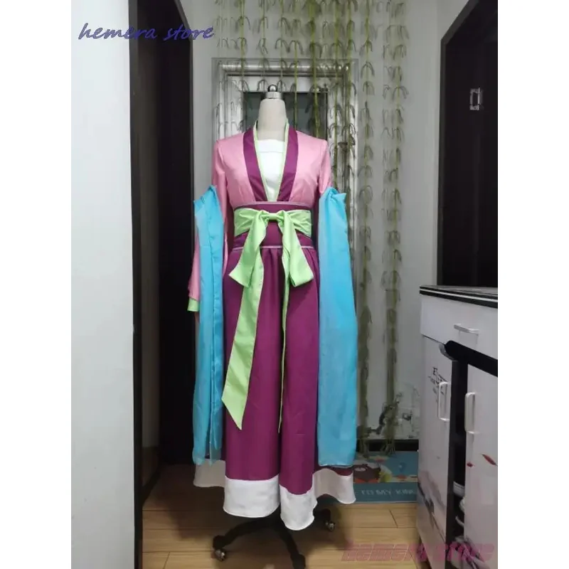 2025年 イイイ マオマオ コスプレ衣装 ウィッグ アニメ 薬屋のひとりごと ドレス スカート ピンク トップ ヘアピン 薬屋のひとりごと ハロウィン