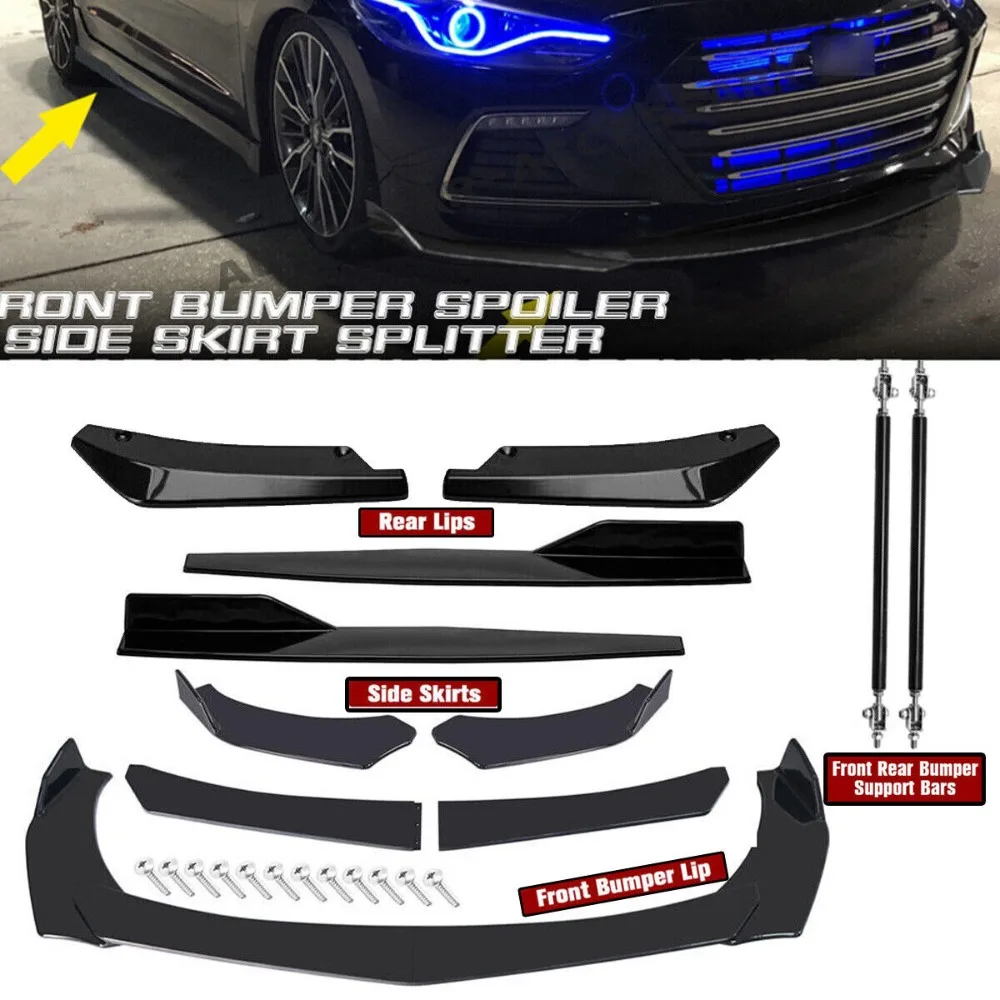 

For Hyundai Front Rear Bumper Lip Spoiler Splitter Body Kit Side Skirt United States