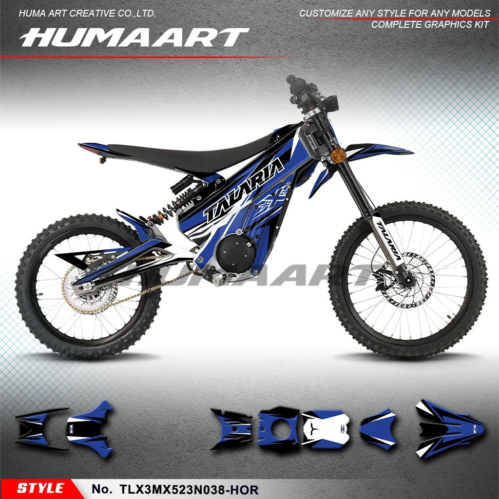 ملصقات HUMAART رسومات كاملة للدراجات النارية لـ TALARIA XXX / X3 Dirt EBike، ديكور، رقم الطراز TLX3MX523N038-HOR