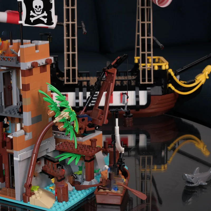 3247pcs MOC The Pirate Port Nassau Piratesed Model Building Toy Blocks Architecture Idea Education Kids Christmas Gifts Birthday