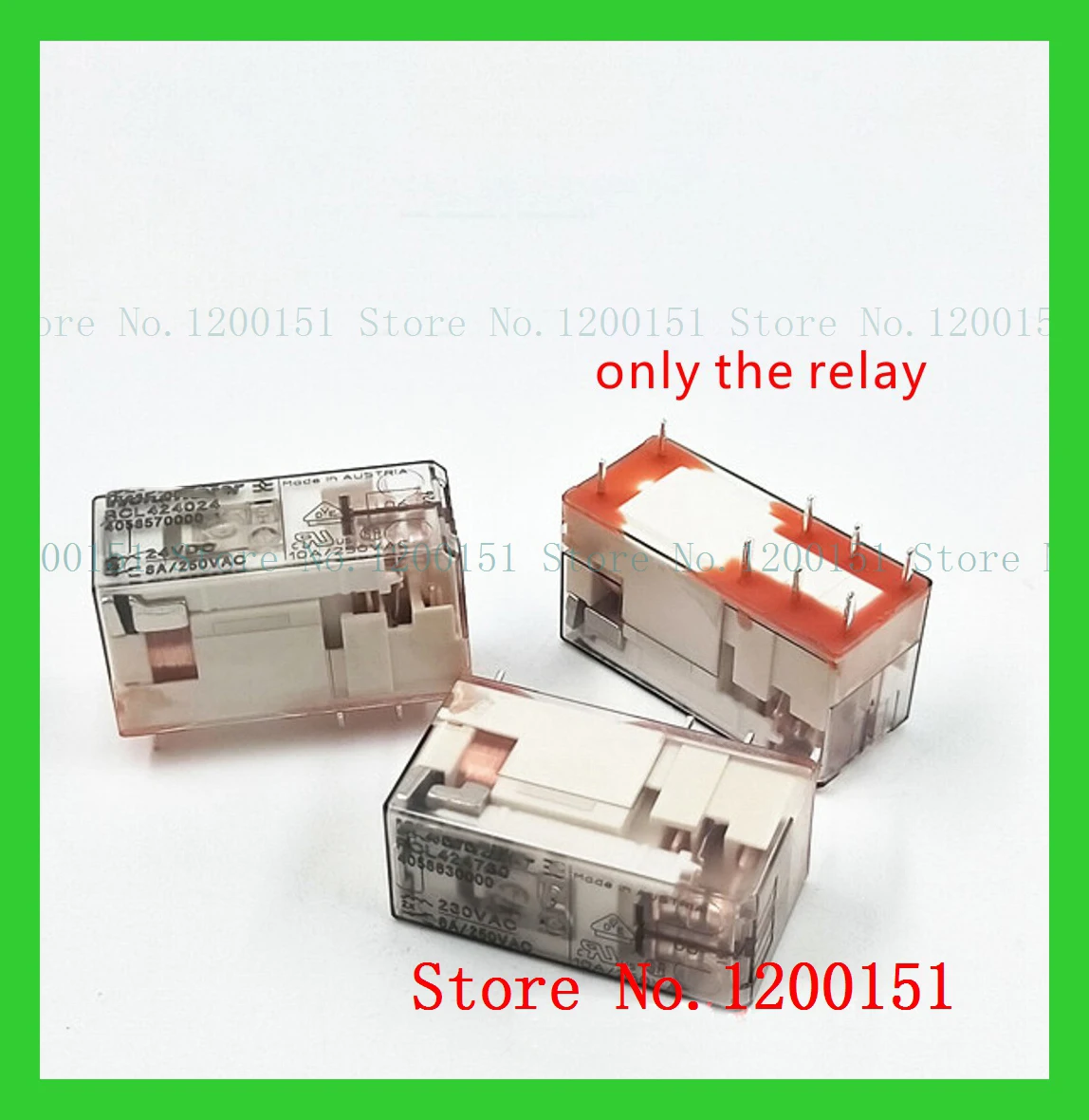 relay RCL424024 RCL424730 RCL114024 RCL114730 the Base and lamp