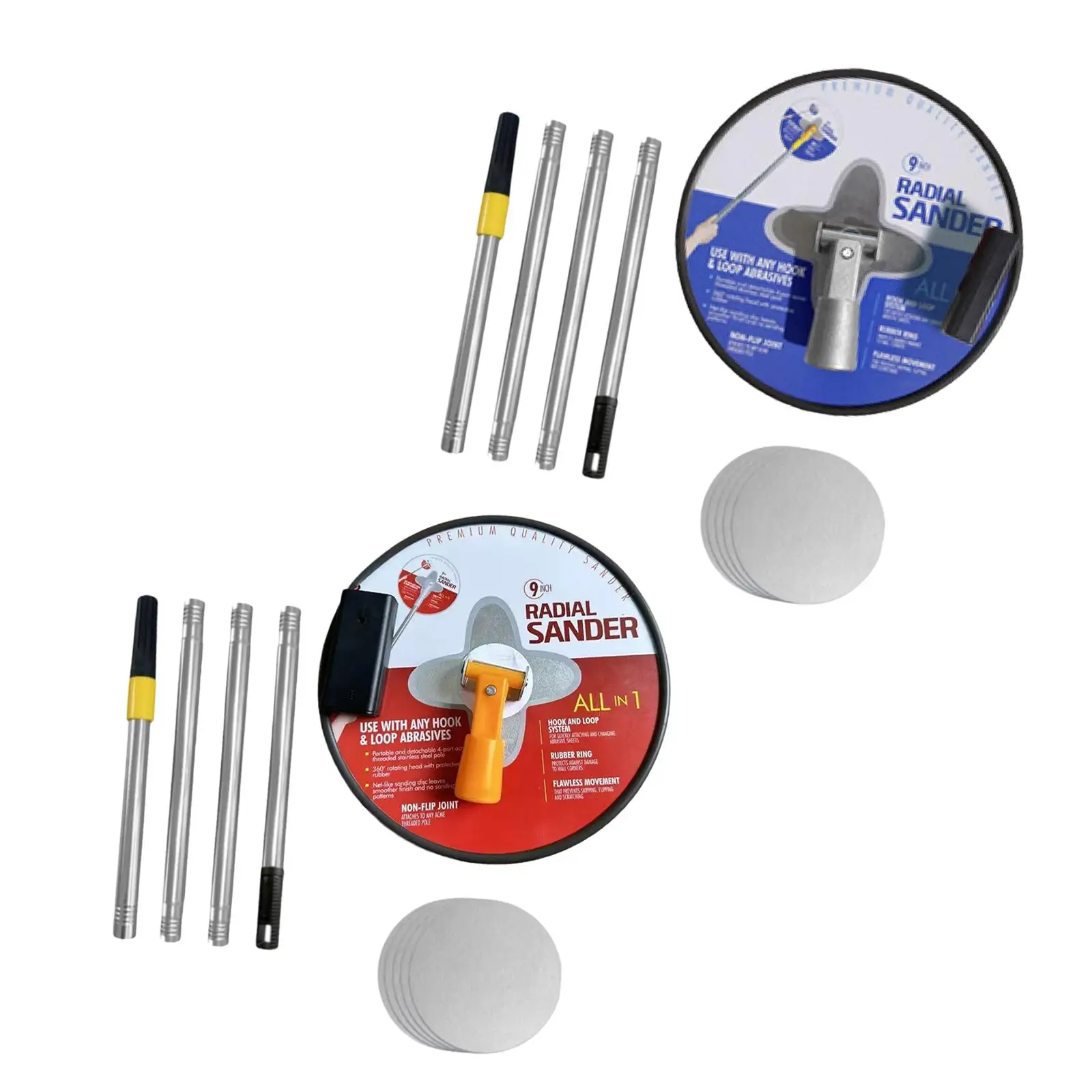 

Pole Sander for Drywall Handheld with Extension Pole Labor Saving with Light