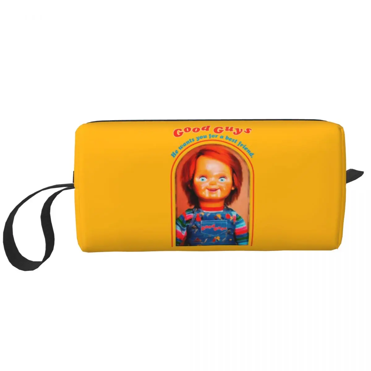 Chucky Retro Movies Travel Cosmetic Bag for Women Good Guys Child's Play Toiletry Makeup Organizer Lady Beauty Storage Dopp Kit