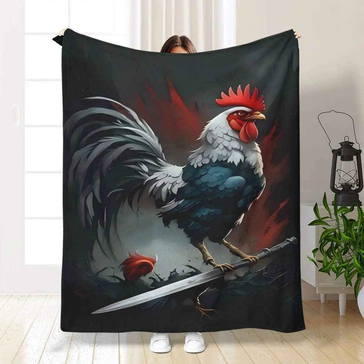 

Ультра-крутое одеяло Rooster Ultra-Soft HD с цифровым принтом — универсальное, легкое и машинная стирка для дивана, кровати, 1 шт.