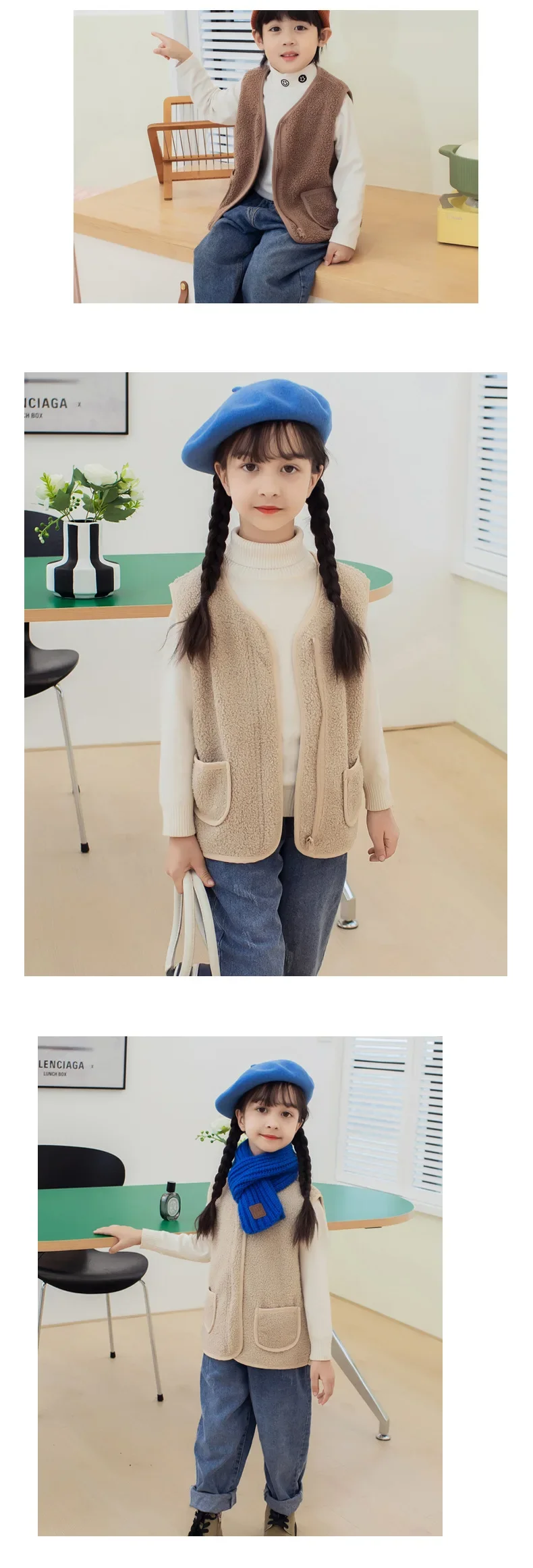 Neue Herbst-Winter-Fleece-Weste für Jungen und Mädchen, Baby-Freizeitweste, weiche, atmungsaktive Kinder-Innenweste, winddichte Alltagsjacke für Kinder – Detail 21