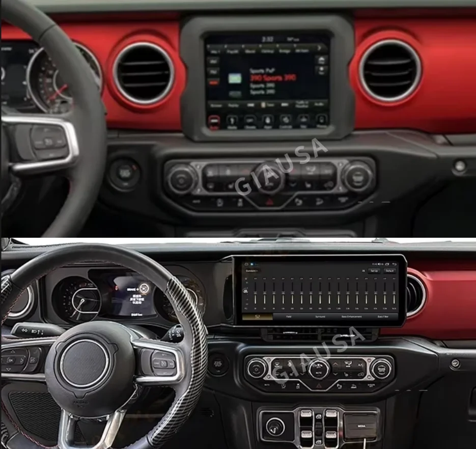 

Мультимедийный Android 14, экранный плеер, автомагнитола, стерео для Jeep Wrangler JL Gladiator, GPS-навигация, видеоприемник, головное устройство