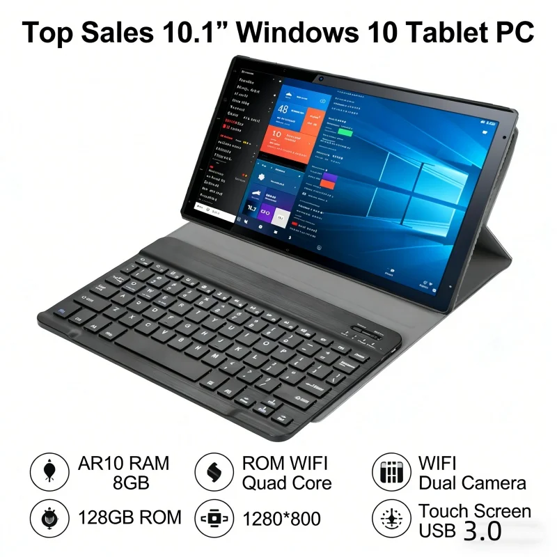 64 Bit 10.1 INCH T10 X5-Z8350 CPU 8GBRAM 128GB ROM Windows 10 Tablet PC AR10 Tablet PC 1920*1200 IPS Screen WIFI HDMI-C