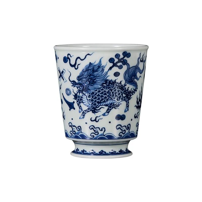 

Ceramic master cup hand-painted auspicious beast unicorn personal high-end special tea cup
