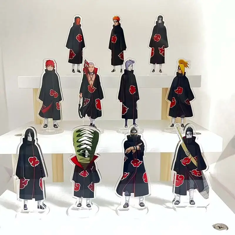 NARUTO Itachi Uchiha Cartoon Cute Acrylic Stand Anime Student Office Desktop Decoration Toy Anime Merchandise Wholesale view 3