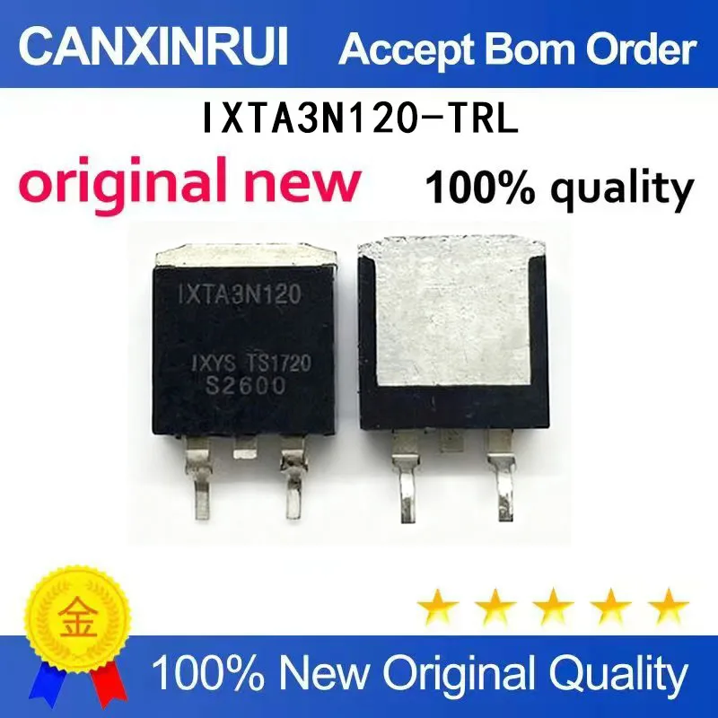 (5-100 Pieces)New stock IXTA3N120-TRL TA3N120 TO-263 MOSFET