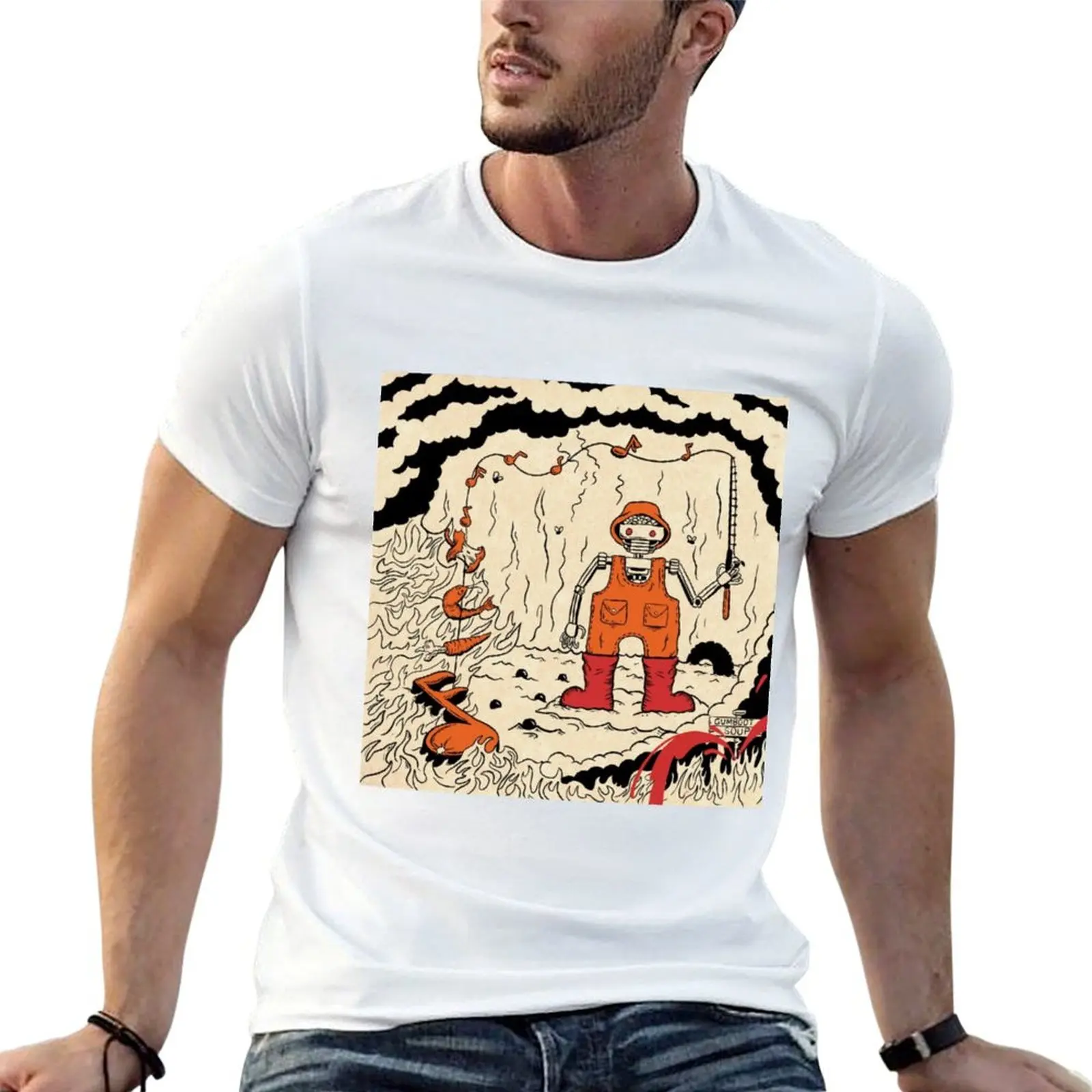 Fishing For Fishies x Gumboot Soup T-Shirt Basic Lightweight Short Sleeve Tee