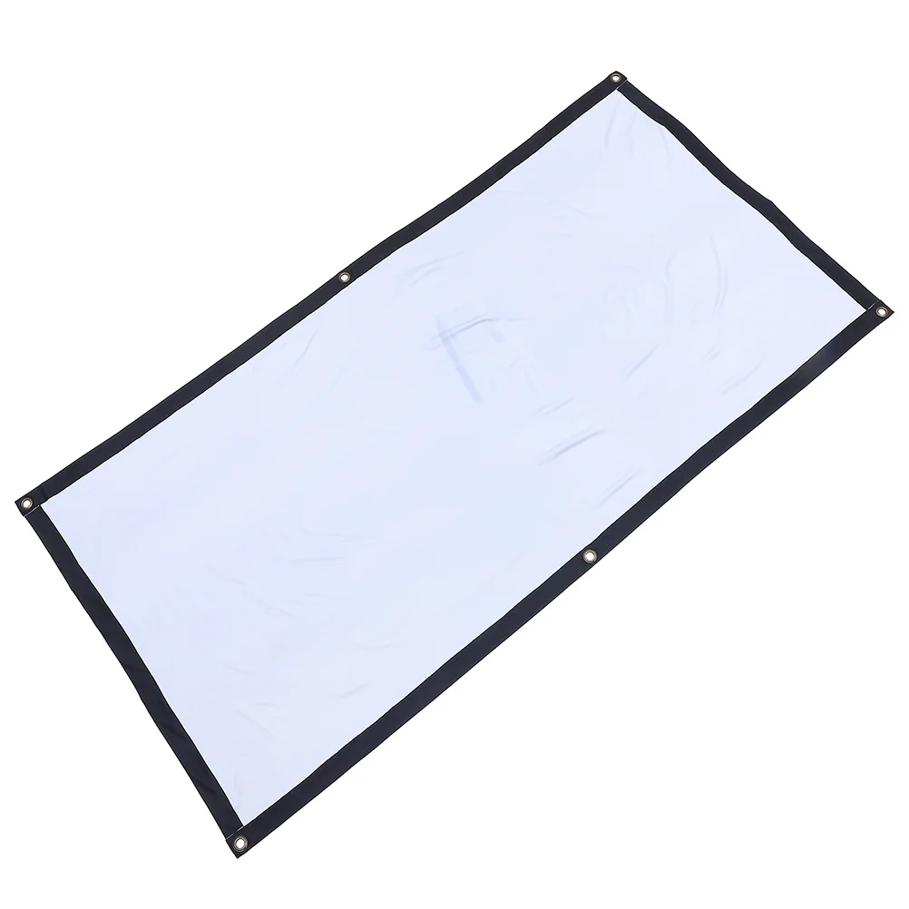

1Set 70 Inch Foldable Projector Screen Anti Crease Polyester Material Durable Metal Clasp Easy Use Projector Screen