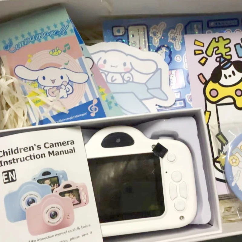 

Kawaii Sanrio аниме цифровая камера Cinnamoroll Kuromi Hd понравило длинная батарея камеры жизнь с карты памяти подарки