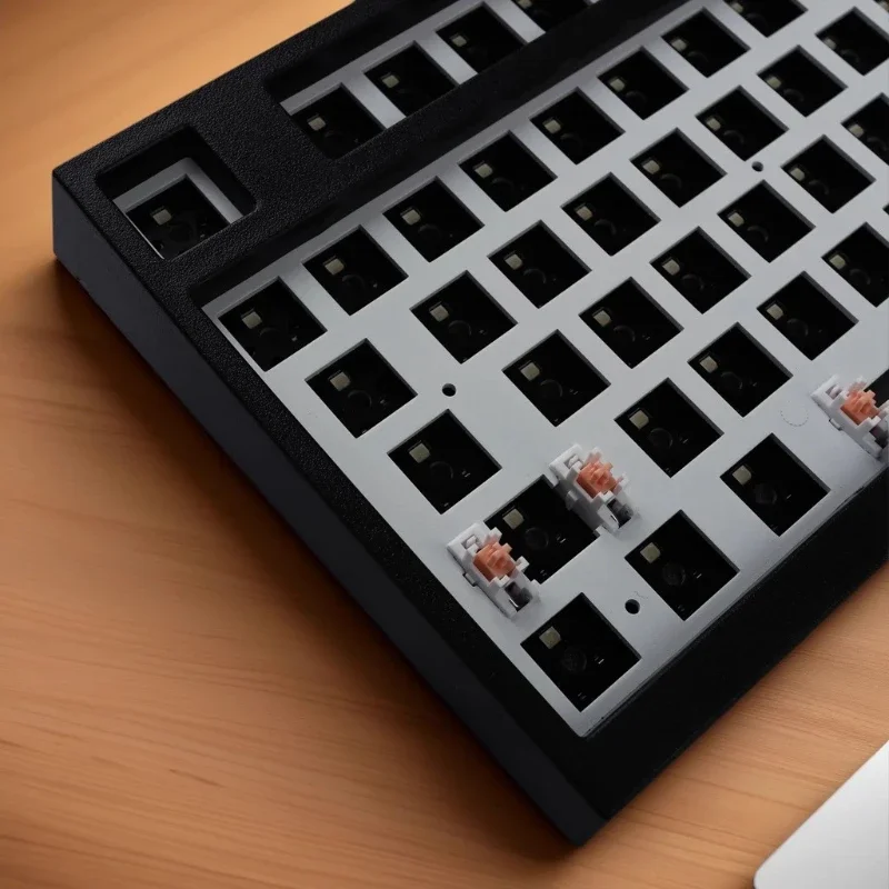 98key Wired Black Mechanical Keyboard Kit Hot Plug Supports RGB Lighting Ergonomics Cherry Profile Game Keyboard Kit Custom