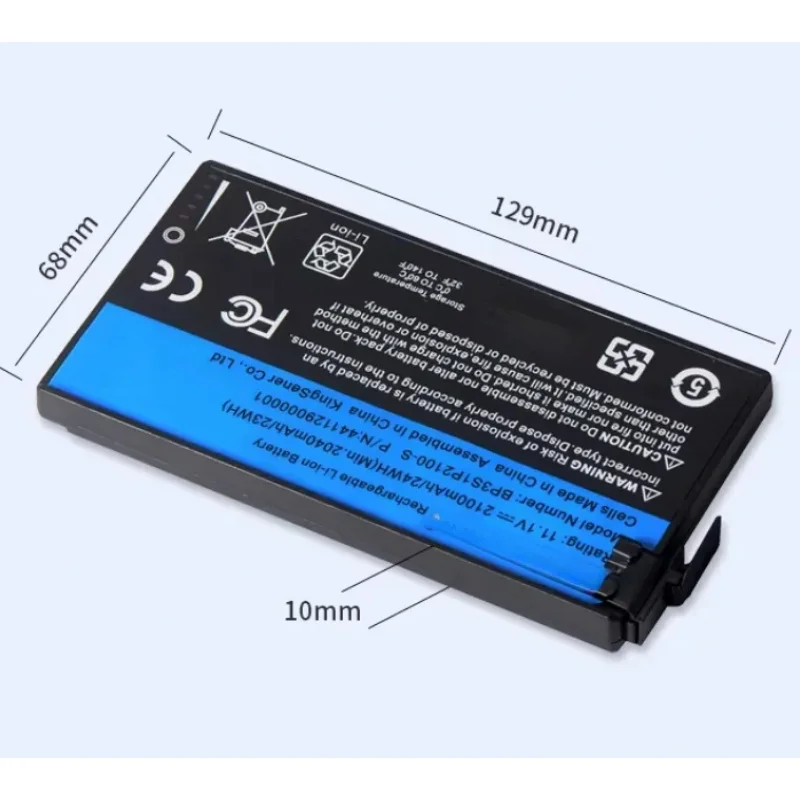 

Аккумулятор для ноутбука BP3S1P2100-S 2100 мАч для защищенного ноутбука Getac V110, BP3S1P2100 441129000001, 11.1В, 24 Втч, 3 элемента