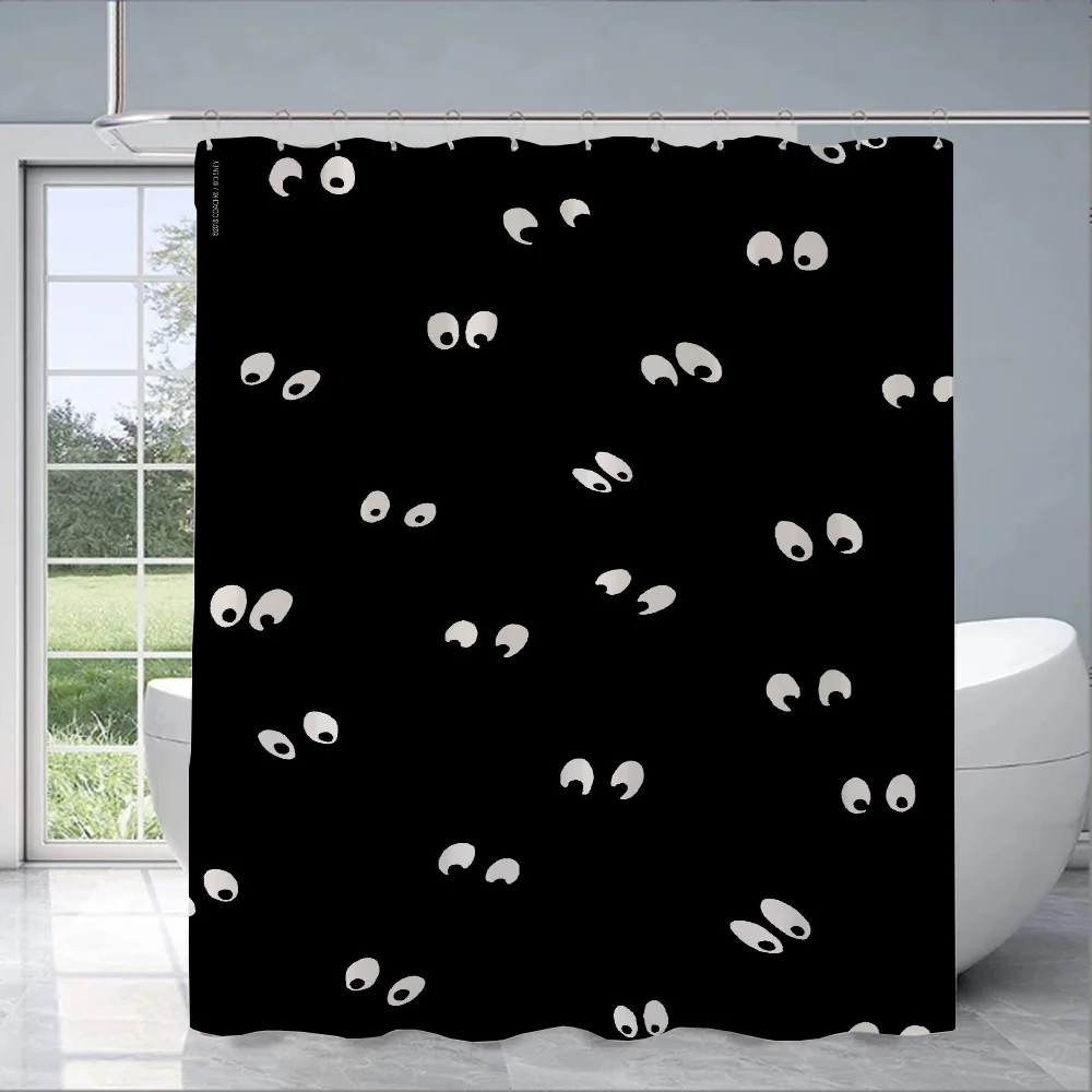 Things for the Bathroom Curtain C-Coac-h Shower Curtains Folding Partition Bath Accessories Bedrooms Waterproof Fabric Set Home