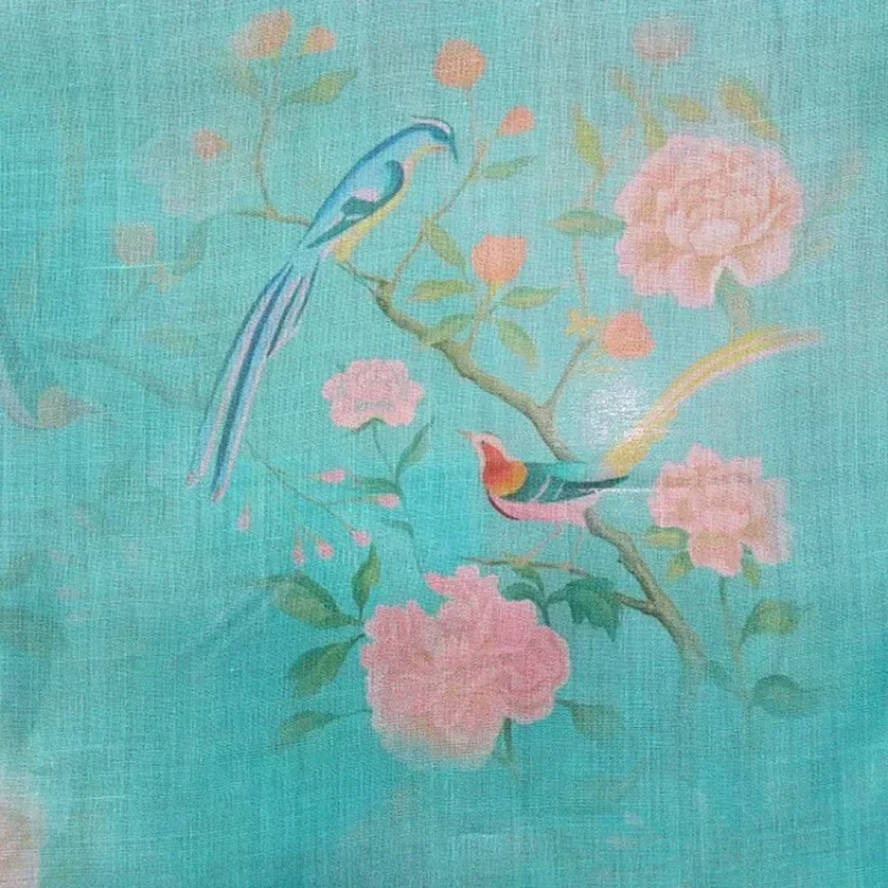 

High Quality Natural Chunlan Ramie Linen Fabric Summer Pure Chinese Thin Dress Patterns for Sewing Clothing DIY Robe 2025 Linnen