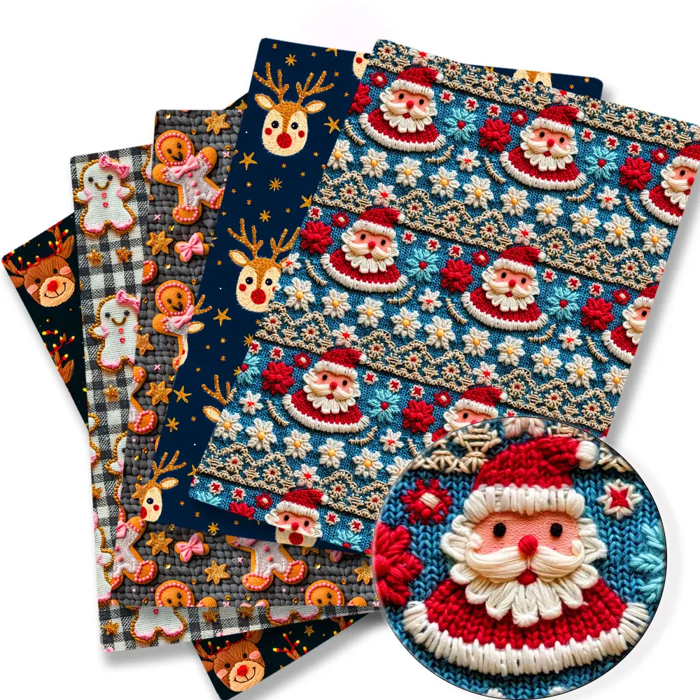 3D Seamless Pattern 50*140cm Polyester Cotton Fabric Hot DIY Sewing Quilting Fabric Needlework Material DIY Cloth Handmade