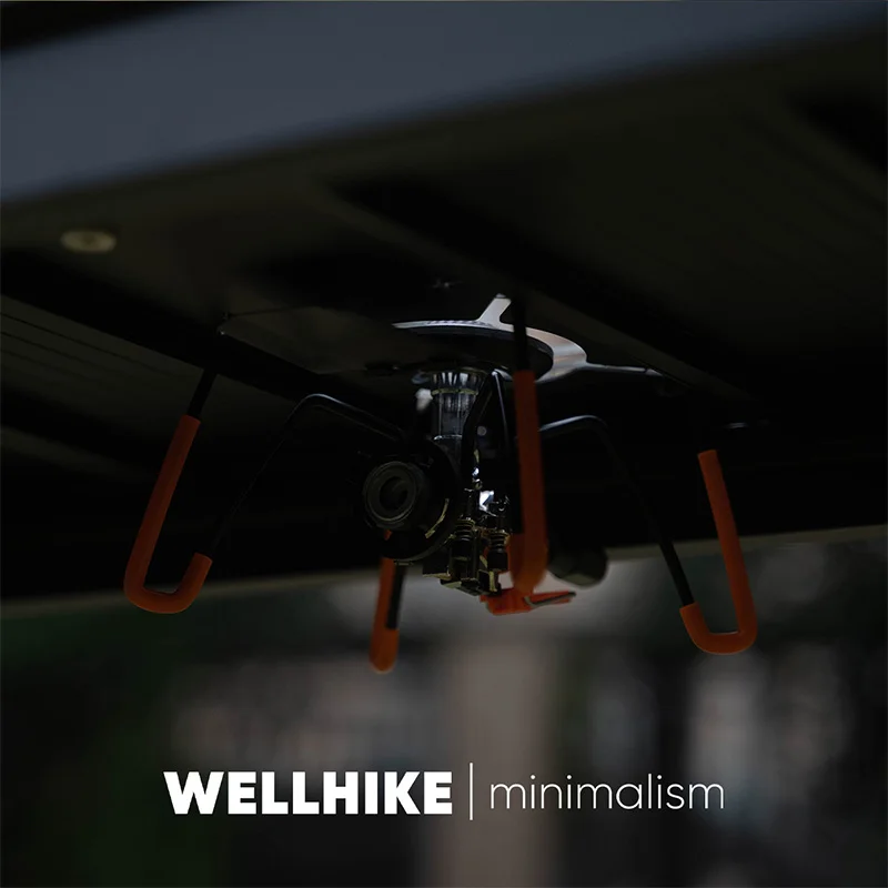 Wellhike التخييم SWS نصف وحدة IGTSOTO العنكبوت موقد مجلس متعدد الوظائف المحمولة التخييم للطي الشواء موقد الرف