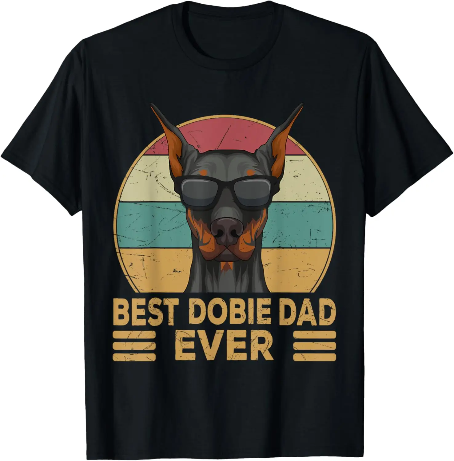 Dobermann Best Dobie Dad Ever Dog Papa T-Shirt