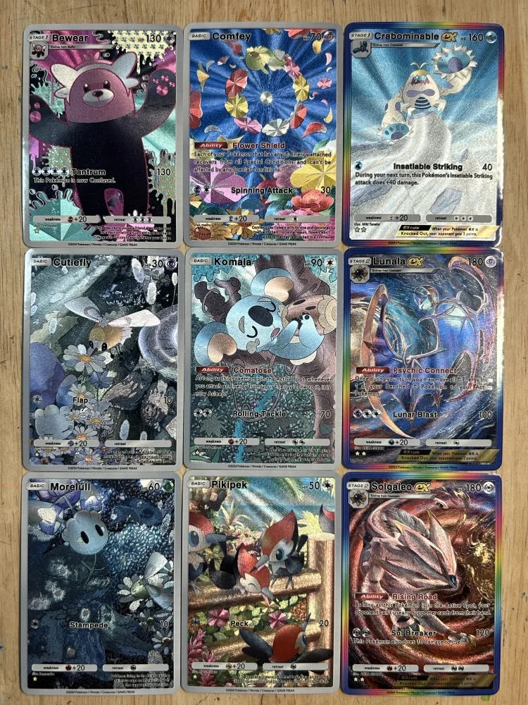 Diy pokemon bolso ptcg eevee pikachu acg auto controle coletar assinatura negociação cartão flash anime presente dos desenhos animados