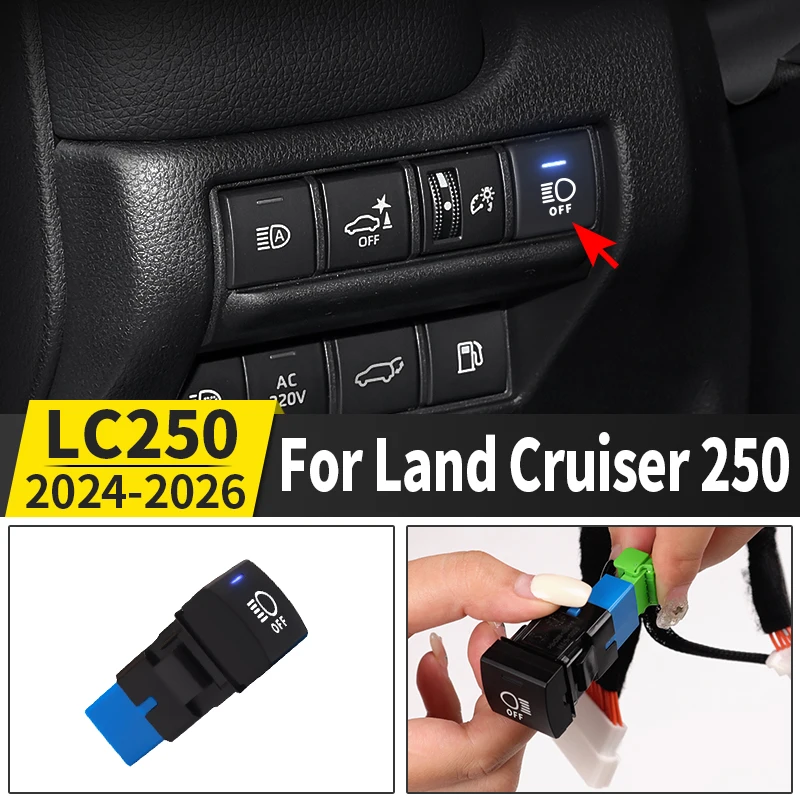 

Для Toyota Land Cruiser 250 Prado LC250 2024 2025, модуль автоматического выключения фар, защита от дренажной батареи, аксессуары для обновления Plug and Play