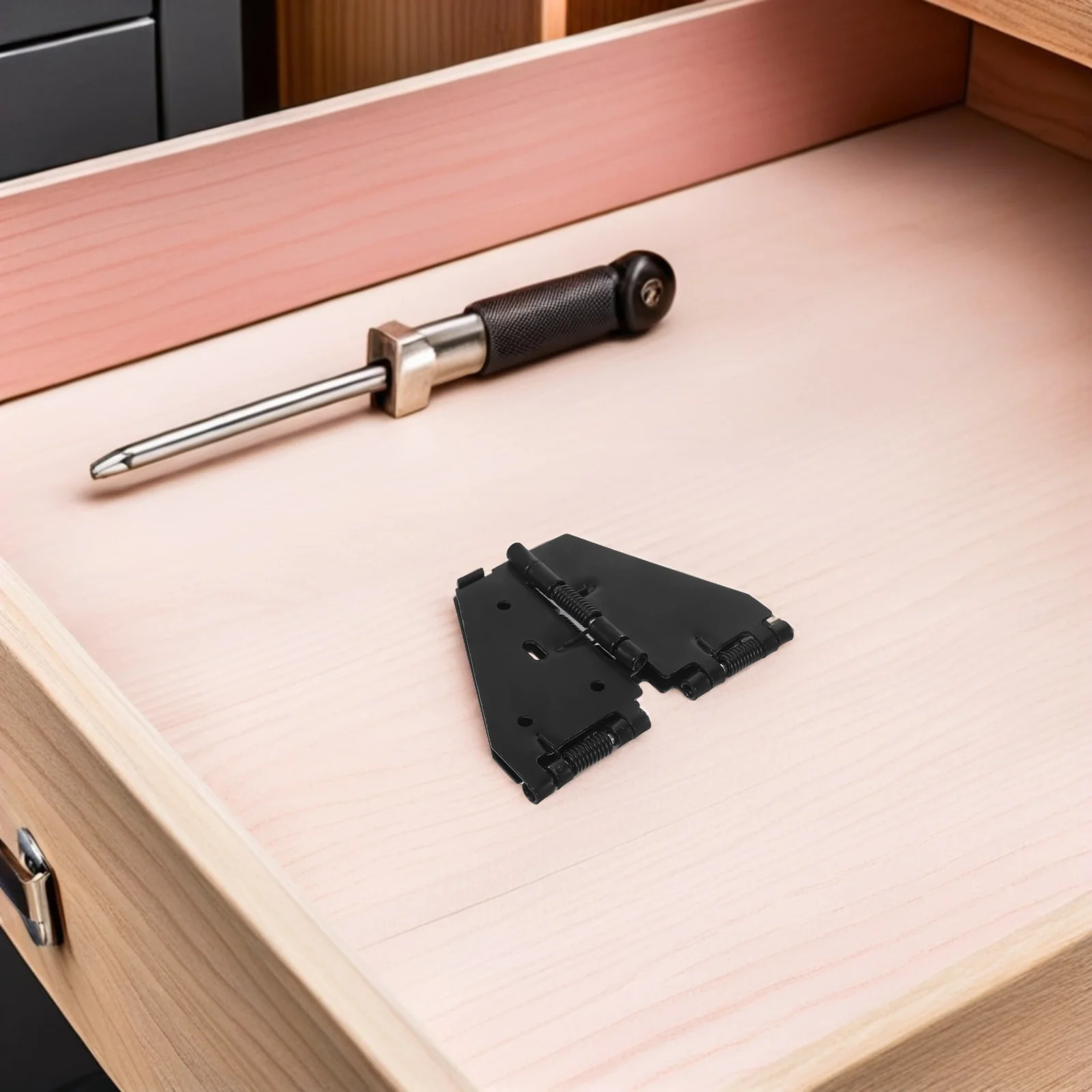 

2pcs Dining Table Flip Hinge Heavy Duty Drop Leaf Folding Mechanism Wall Mounted Desk Space Saving Hardware Spring Cross Hinges