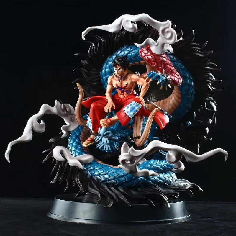 Popular anime 39cm New GK one pieced Kimono Monkey D Luffy VS KAIDO action figure PVC collection model toy for gifts