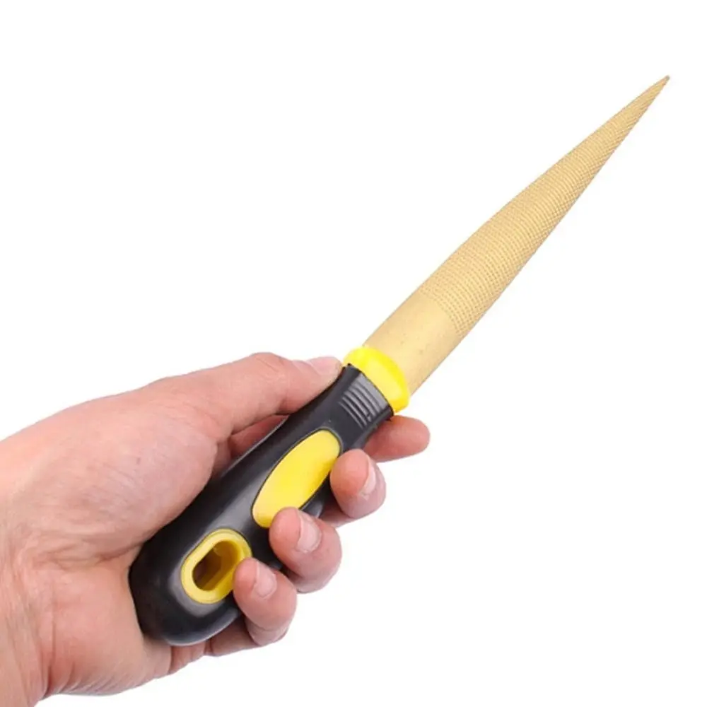 4/6/8/10/12Inch Woodworking File Semicircle Double-sided Fine Teeth Hand File Polishing Grinding Tool Sharpening DIY Wood Carvin