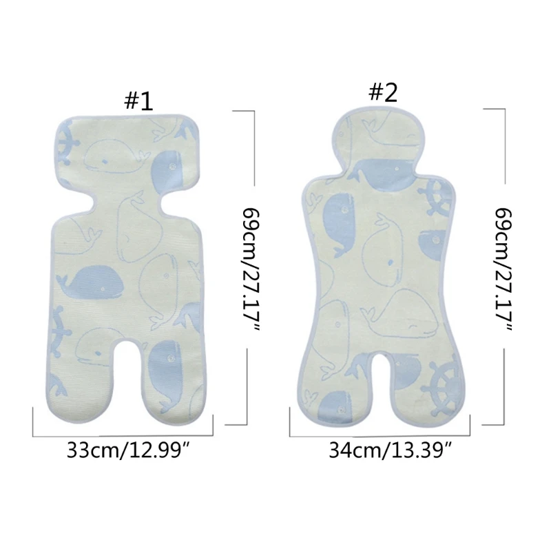 Upgraded Cooling Pad Easy to Clean Ice Silk Pad Ice Silk Cooling Cover Refreshings  Solution Gift for Infant Travel