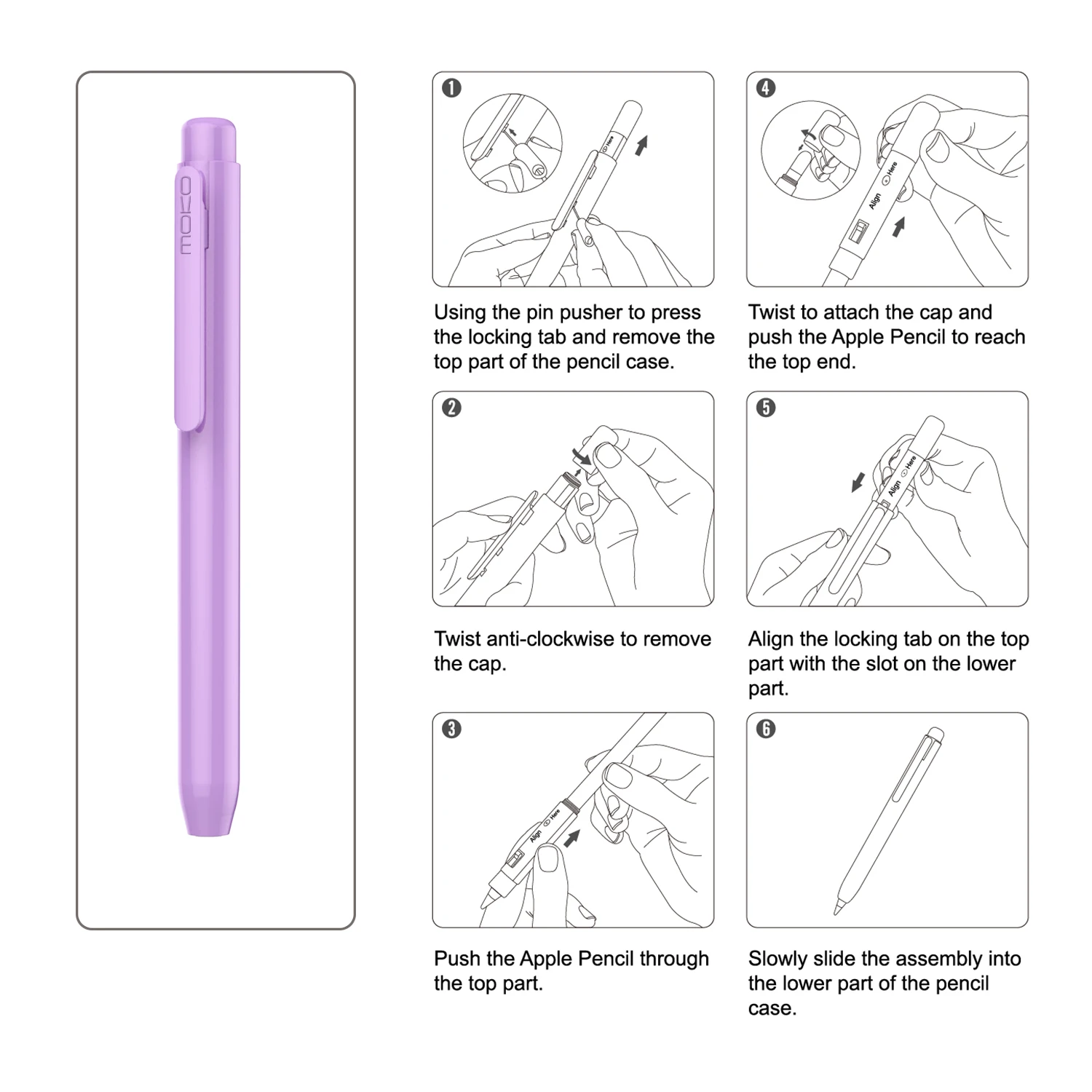 MoKo Holder Case for Apple Pencil 1st Generation,Retractable Apple Pencil Case Protective for iPad Pencil Sleeve Skin Cover