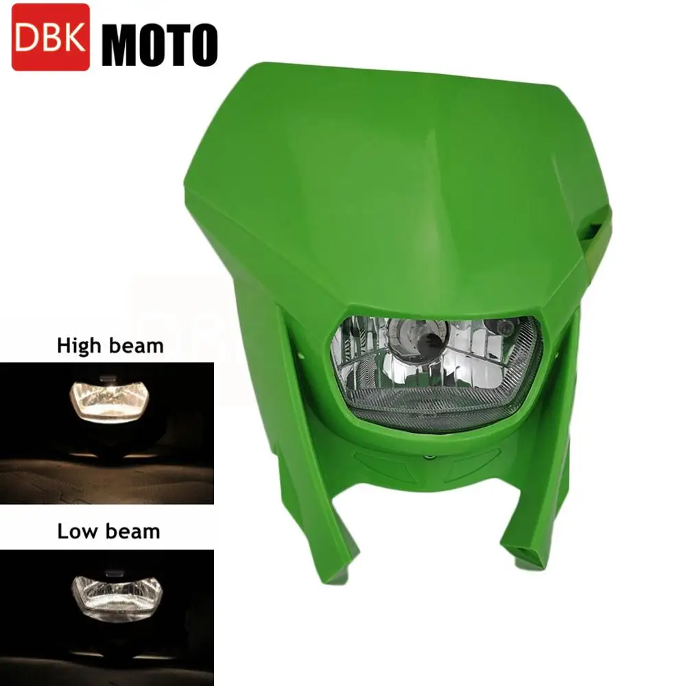 Enduro Motocross Headlight Plate for Kawasaki Klx250 KLX 150 450 Universal Headlamp Dirt Bike Headlamp