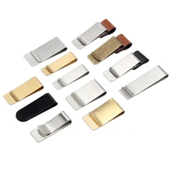 1 pz clip portapenne in pelle fatta a mano in metallo vintage diario notebook fogli sciolti memo clip in ottone segnalibri forniture per ufficio scolastico