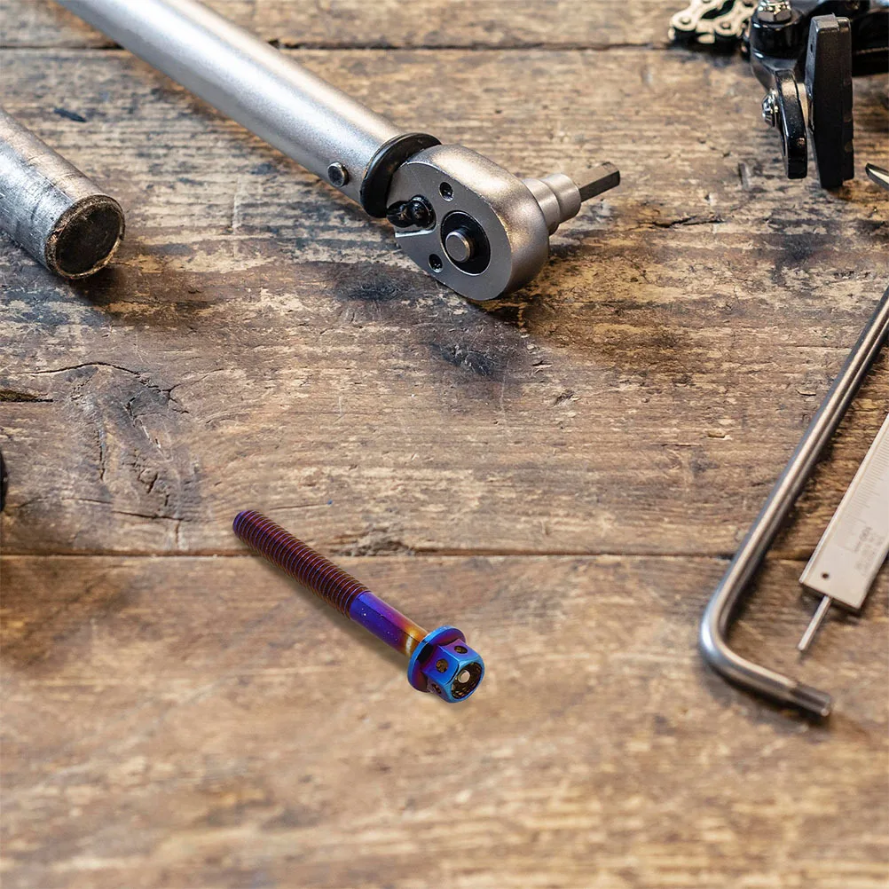 

2 шт. винты для номерного знака мотоцикла, выжженный титан, синий, запеченный, уникальный красочный эффект для электрического мотоцикла