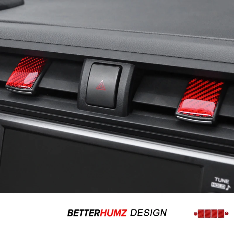 Für Subaru BRZ/Toyota GR86 2021-Carbon Faser Dashboard Panel Air Vent Outlet Trim Aufkleber Auto Innen Tuning zubehör