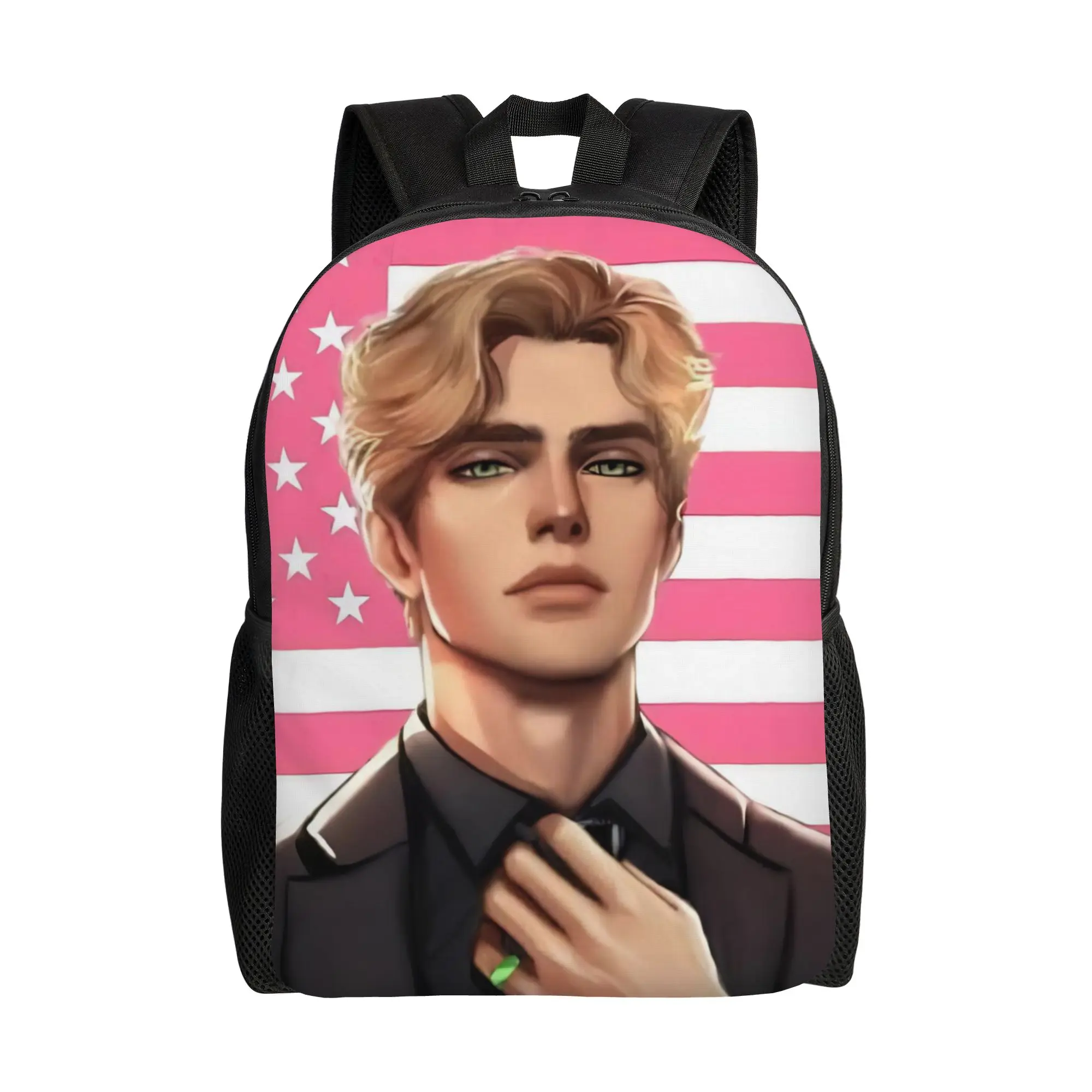 

Aaron Warner Backpack for Men Women Fashion Student Work Daypack Shatters Me Laptop Shoulder Bag Sports