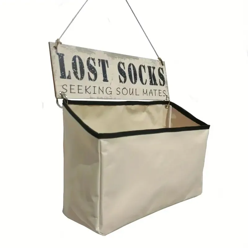 Laundry Lost Sock Bag Wall-mounted Sock Organizer Keep Your Laundry Room Tidy and Easily Find Lost Socks Fun Laundry Room Decor