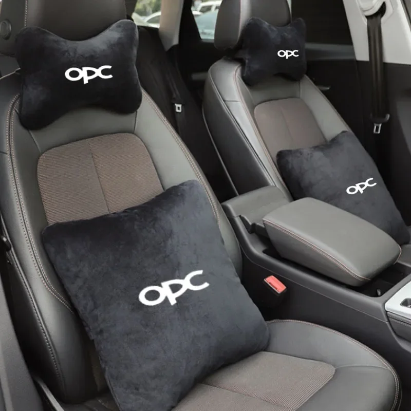 

Car Neck Pillow Seat Headrest Lumbar Spine Protectio Throw pillow for Opel OPC line Astra H G J Insignia Mokka Zafira Car