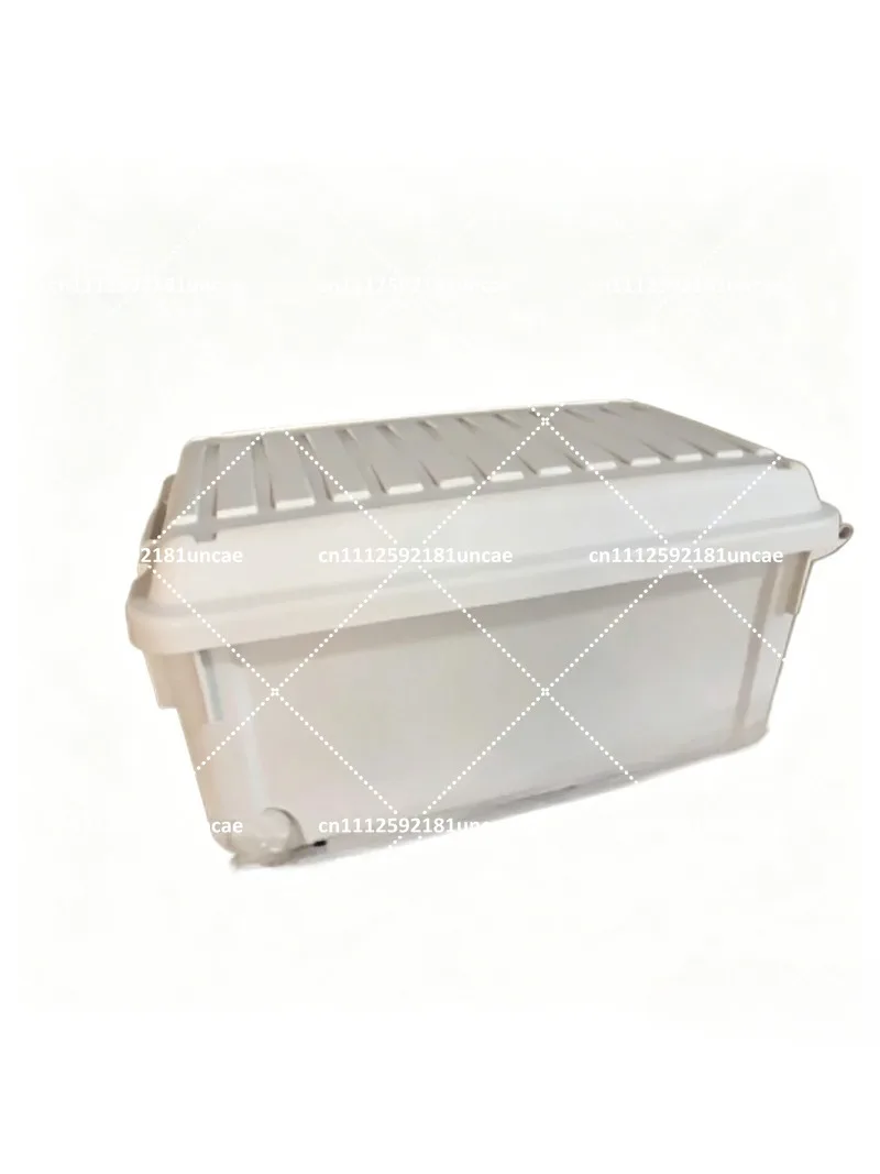 

Outdoor Camping Storage Box Portable Plastic Organizer with Lid Dustproof Gear Container Multi-Purpose Utility Crate for Car