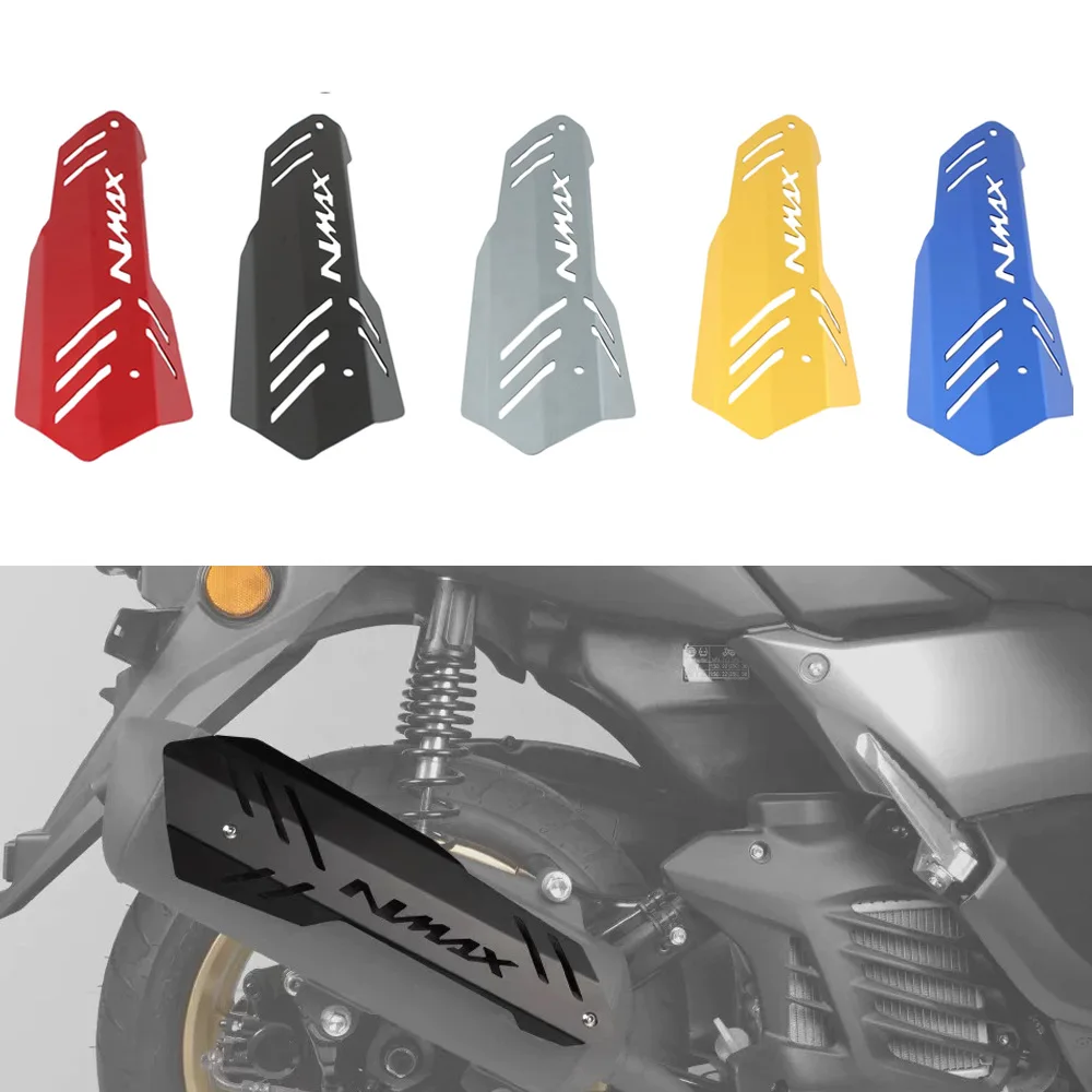 Exhaust Heat Shield Integrated Exhaust Heat Shield Protector Cover Anti-Scald Guard For YAMAHA NMAX 155 NMAX155 2020-2026 NVX155