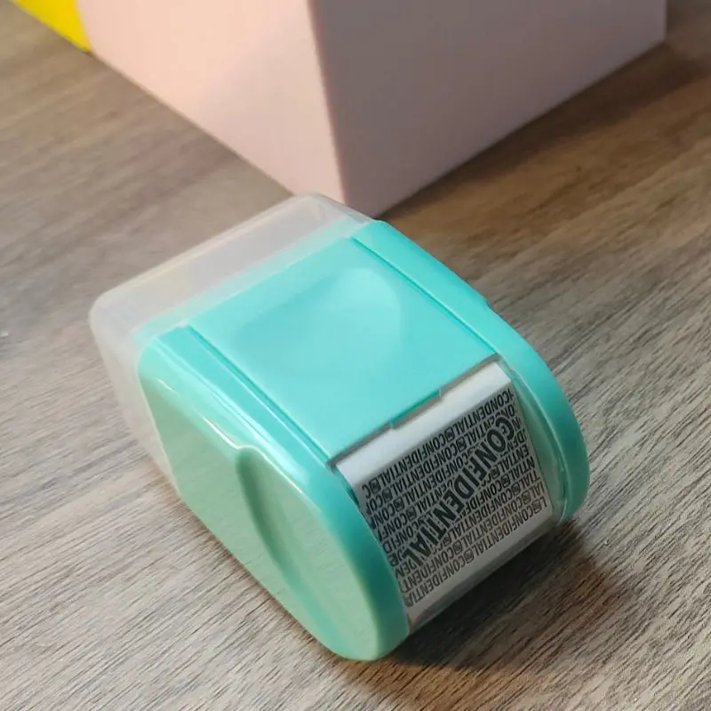 Tampon à Rouleau Pré-Encré Ta.com, Protection Contre le Vol Confidentiel, Tampons Flash Portables d'Usine