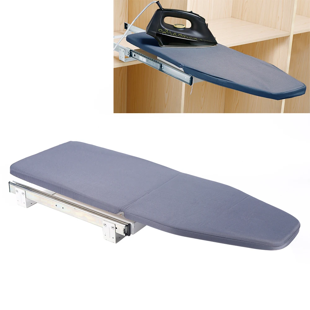 

LOYALHEARTD Pull Out Ironing Board 12” x 32” Retractable Hidden Ironing Board Closet Fold Away with Heat-Resistant Cover