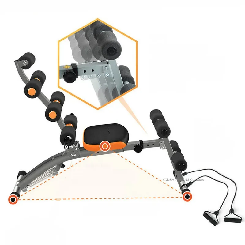 Foldable Fitness Sit-Ups Chair Benches Abdominal Fitness Machine, Household Multifunctional Sit-up Aid Supine Board Roman Chair